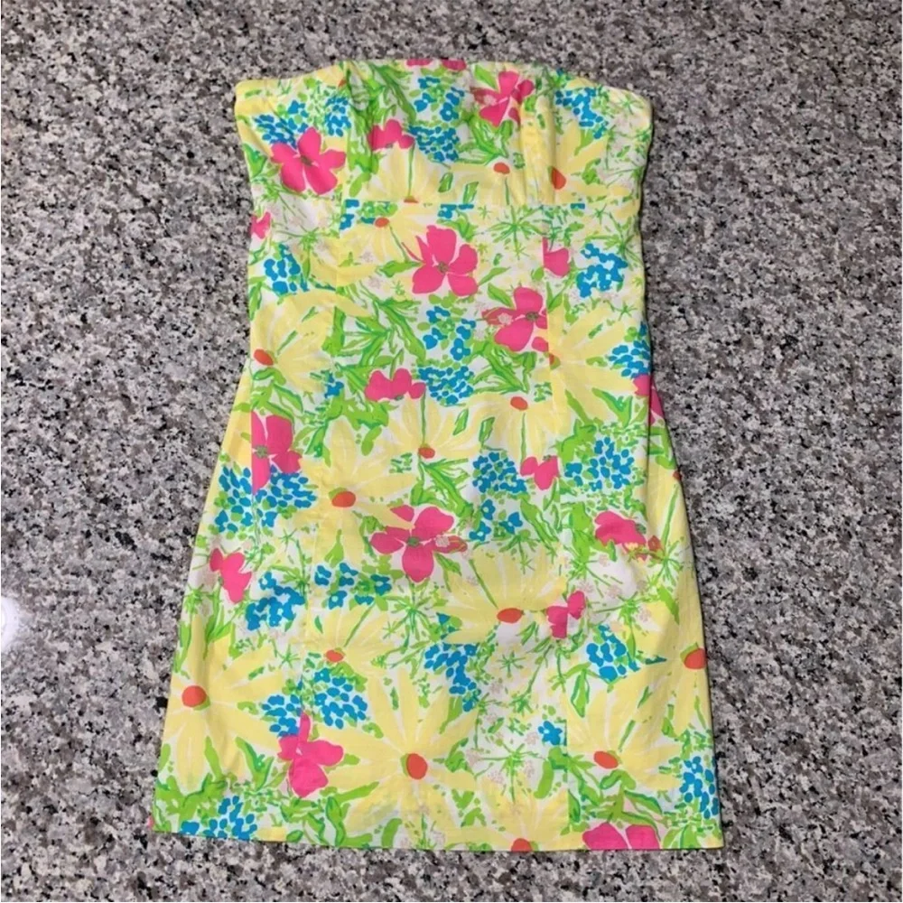 Lilly Pulitzer Dress 2 Summer Yellow - Picture 5 of 11